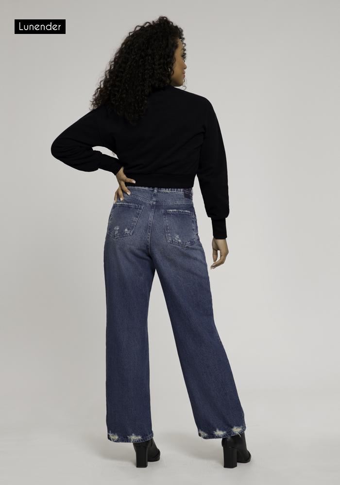 Blusão Cropped com Mangas Bufantes - Imagem 3