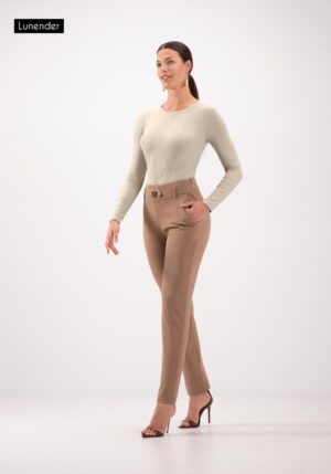 Blusa De Manga Longa Canelada