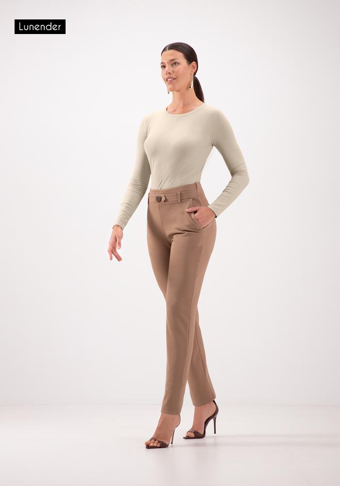 Blusa De Manga Longa Canelada