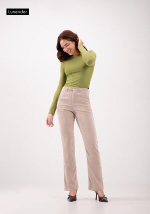 Blusa De Manga Longa Canelada